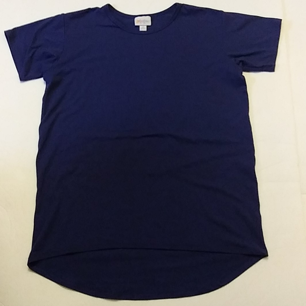 Girls LuLaRoe blue shirt like new size large top